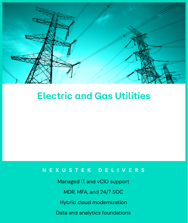 Electric and Gas Utilities