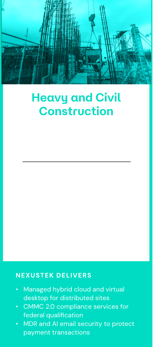 Heavy and Civil Construction block