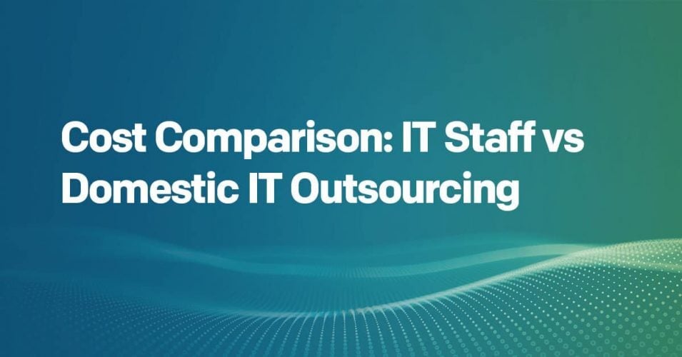 Cost Comparison: IT Staff vs Domestic IT Outsourcing Cost Comparison: IT Staff vs Domestic IT Outsourcing