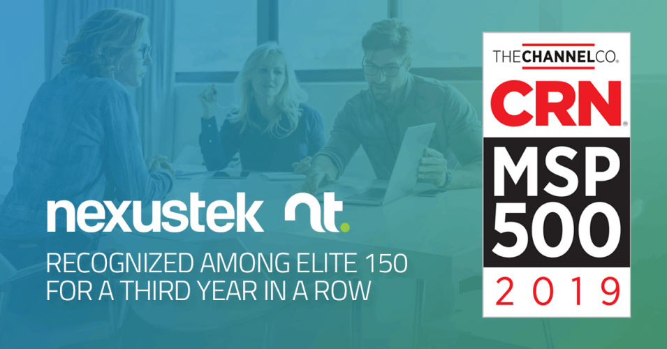 NexusTek Recognized Among Elite 150 for Third Year in a Row